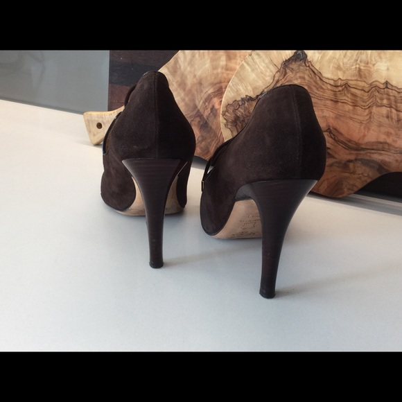 Escada brown suede pumps - Picture 3 of 8